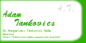 adam tankovics business card