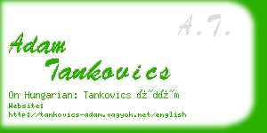 adam tankovics business card